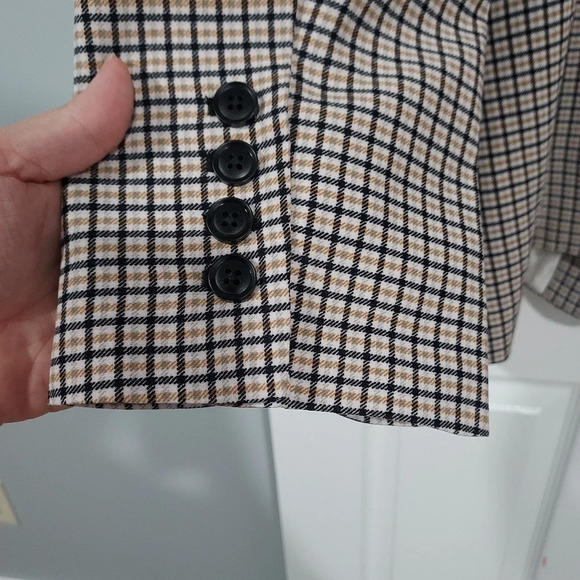 NWT Vince Camuto Brown/Black/Crew Plaid Blazer in Size XXL - Picture 14 of 16